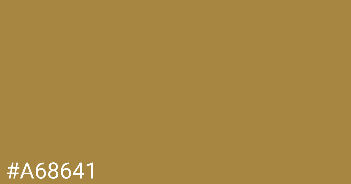 Hex color #a68641 graphic