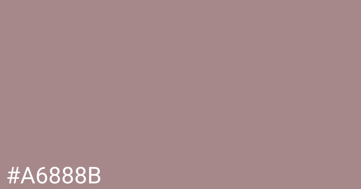 Hex color #a6888b graphic