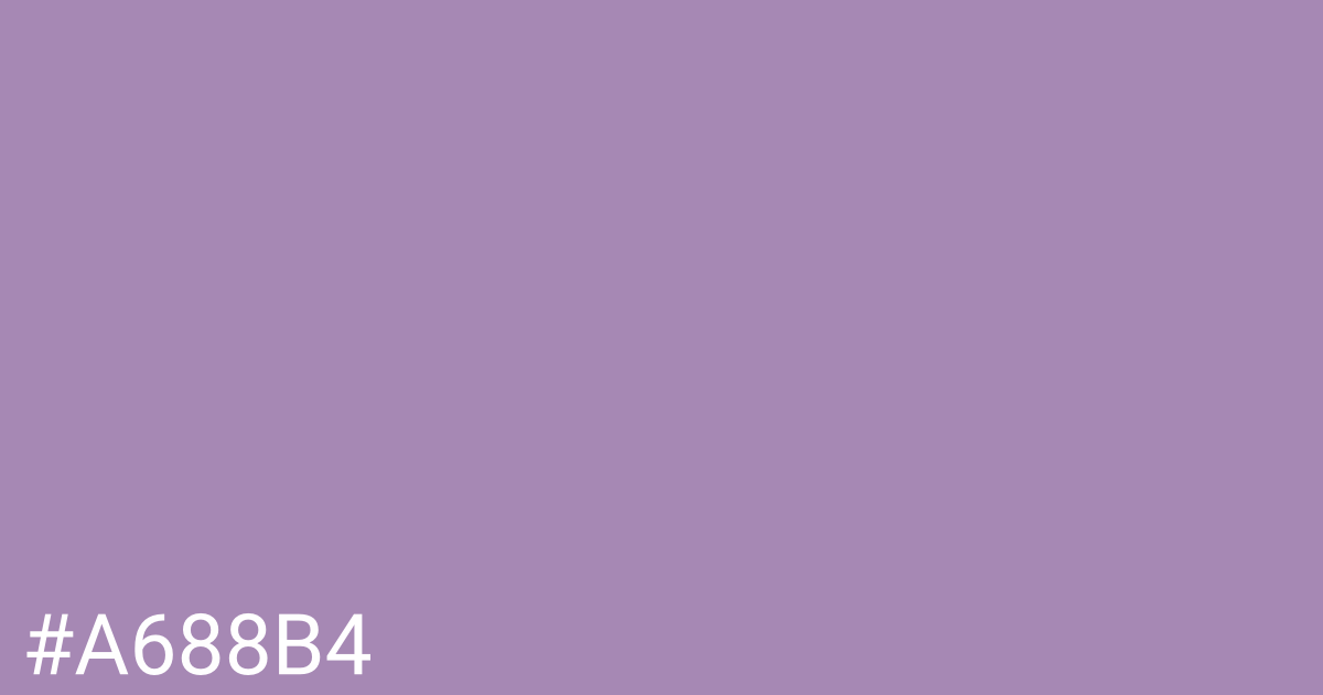 Hex color #a688b4 graphic