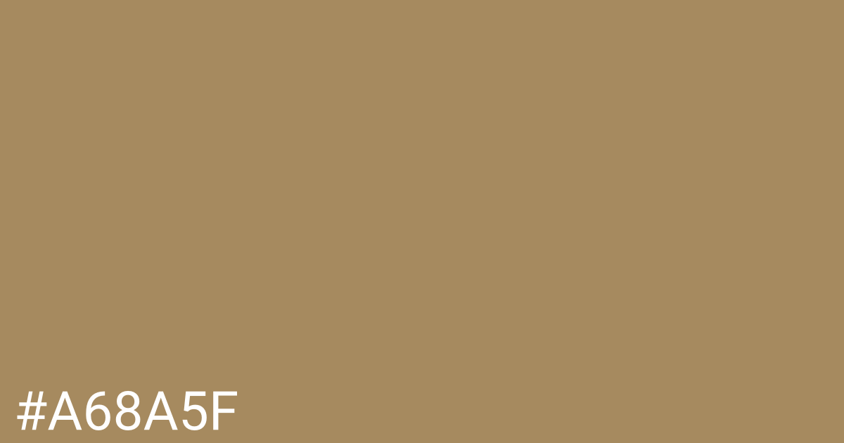 Hex color #a68a5f graphic