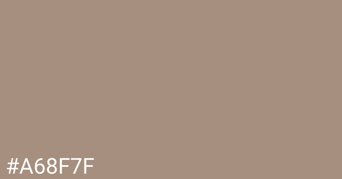 Hex color #a68f7f graphic