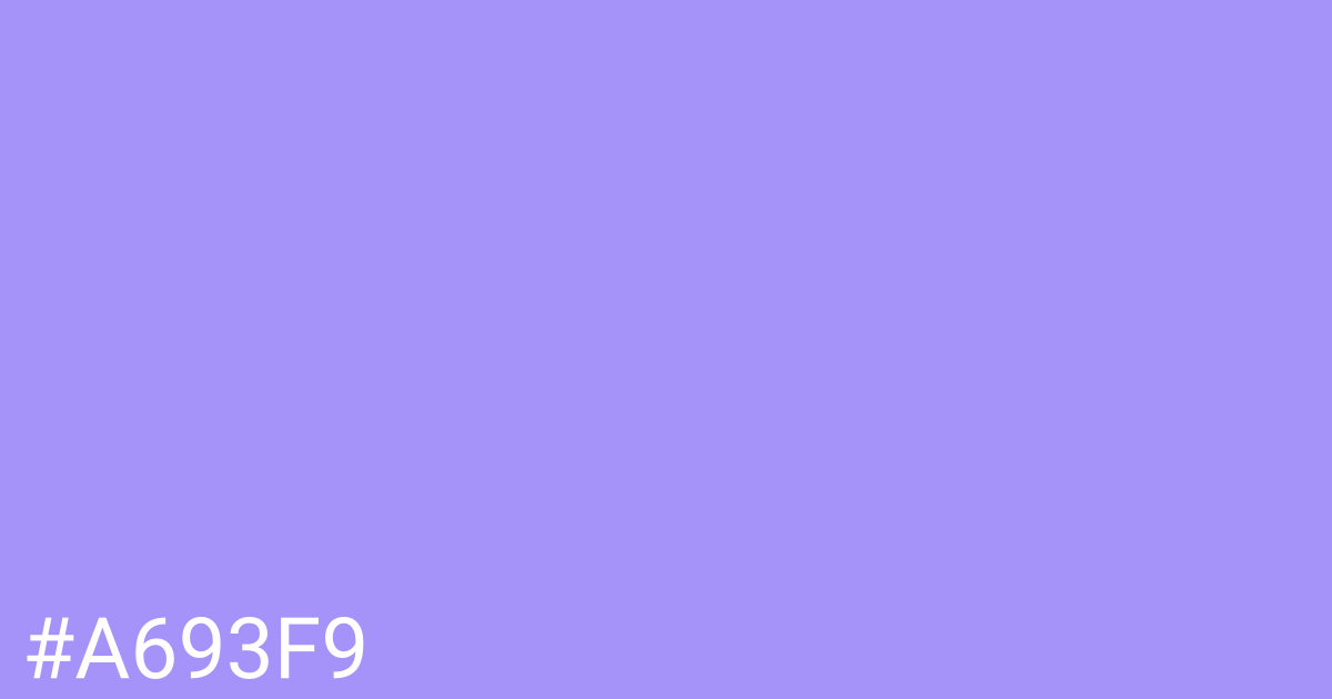 Hex color #a693f9 graphic