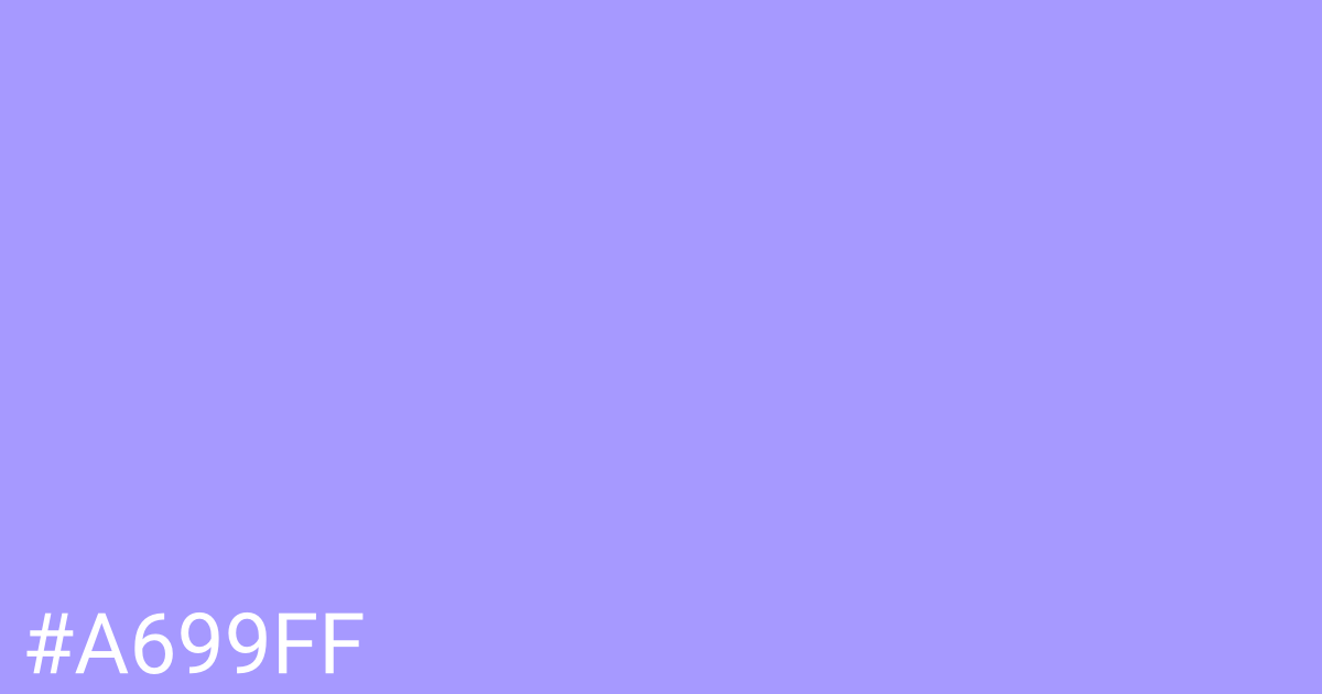 Hex color #a699ff graphic