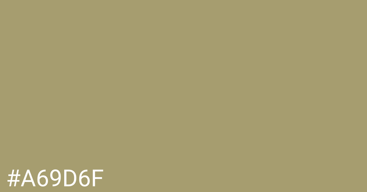 Hex color #a69d6f graphic