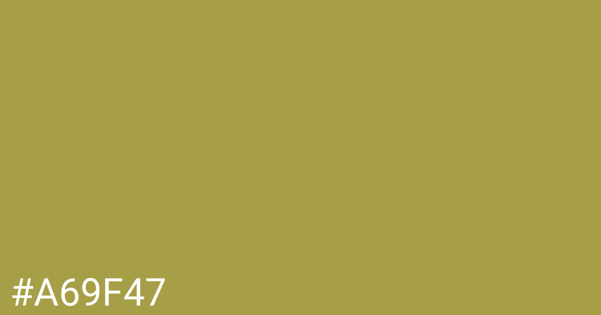 Hex color #a69f47 graphic