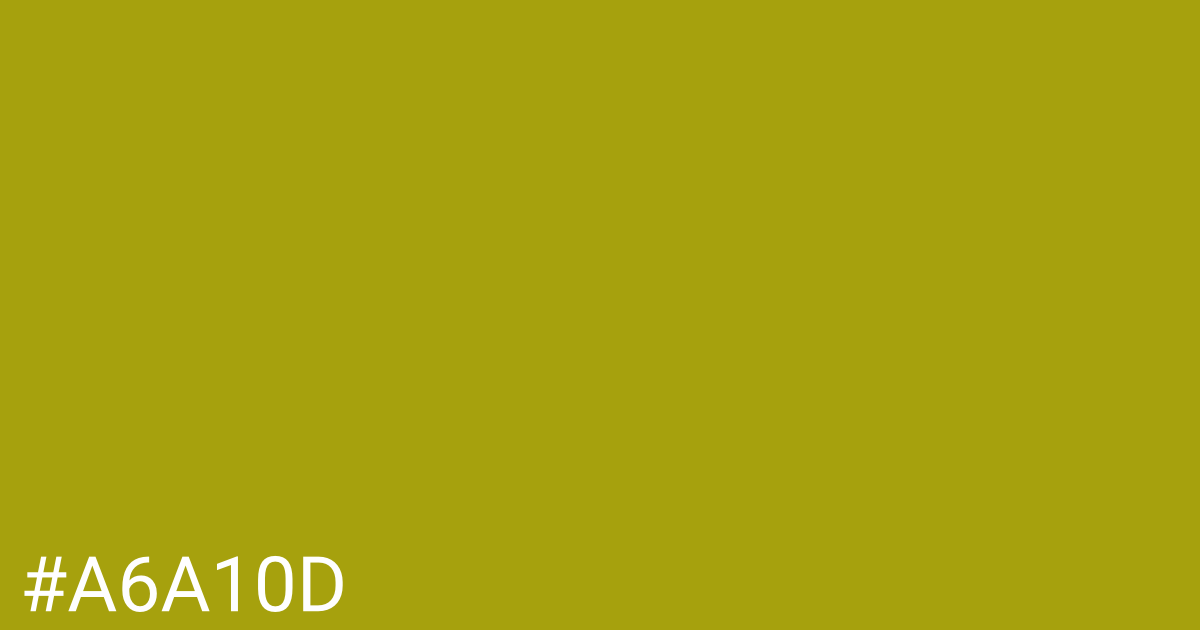 Hex color #a6a10d graphic