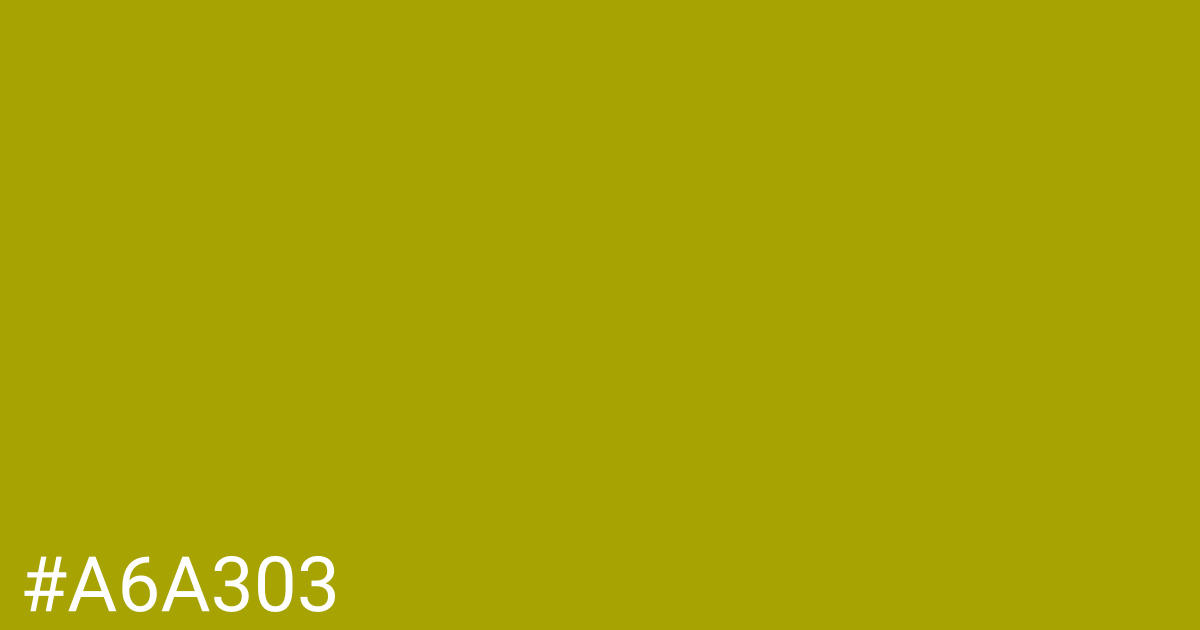 Hex color #a6a303 graphic