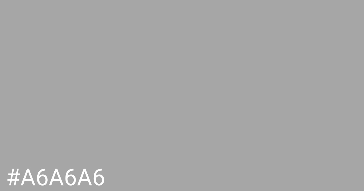 Hex color #a6a6a6 graphic