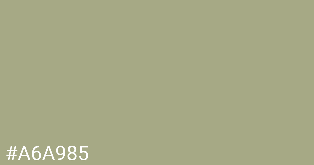 Hex color #a6a985 graphic