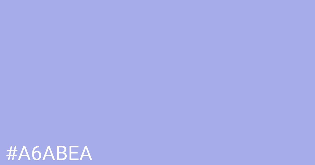 Hex color #a6abea graphic
