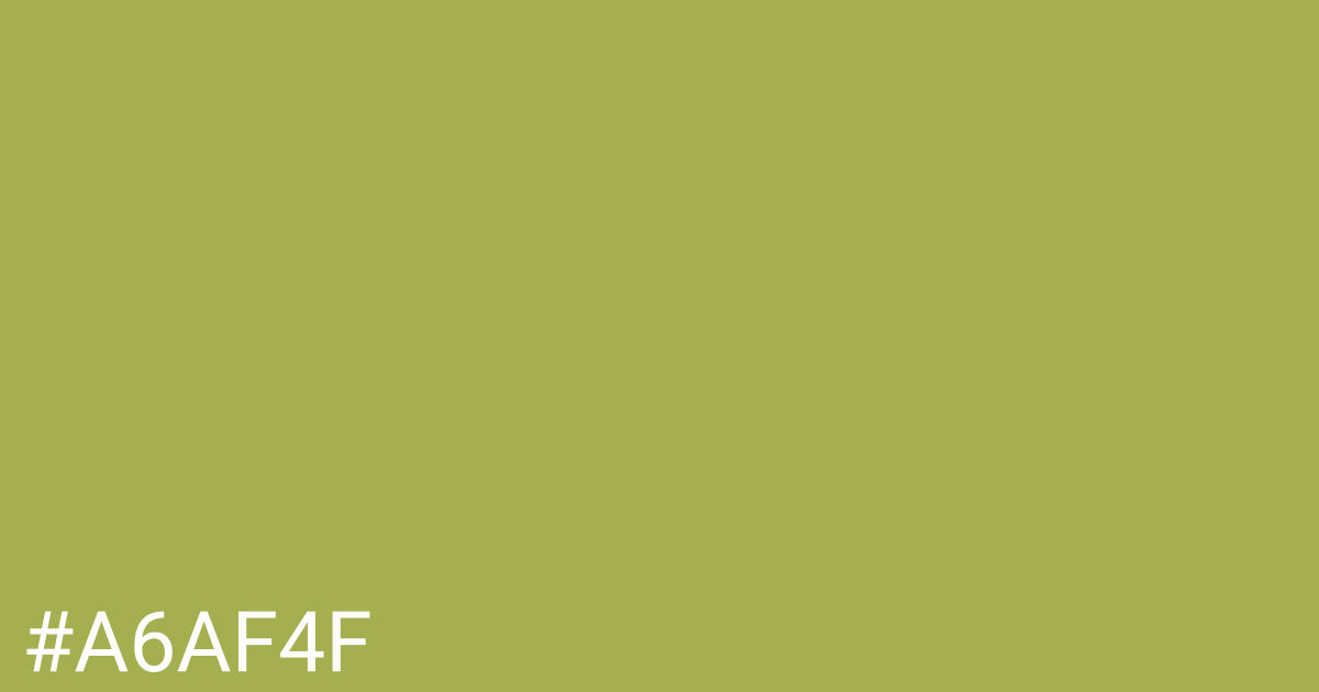 Hex color #a6af4f graphic