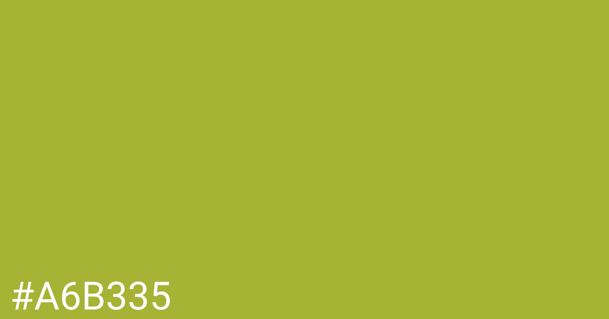 Hex color #a6b335 graphic