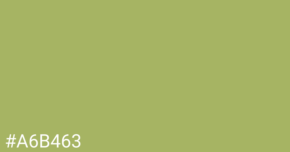 Hex color #a6b463 graphic