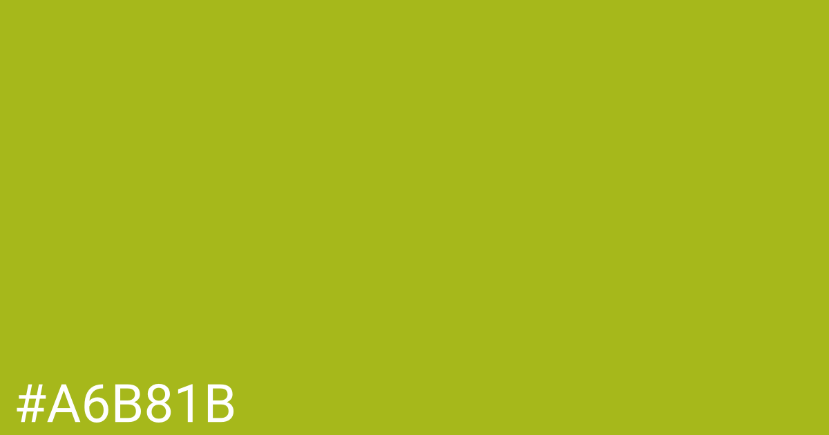 Hex color #a6b81b graphic