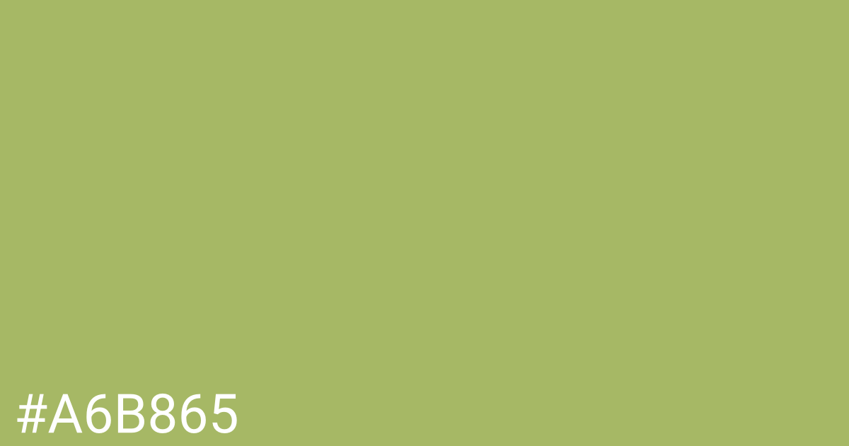 Hex color #a6b865 graphic