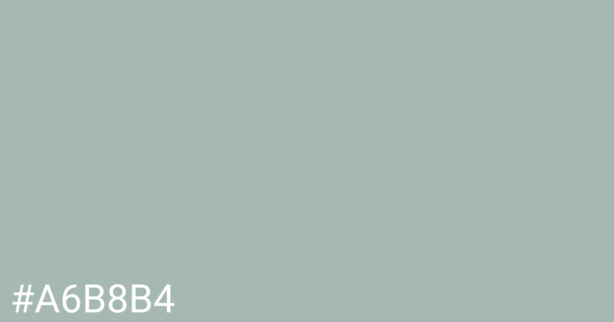 Hex color #a6b8b4 graphic