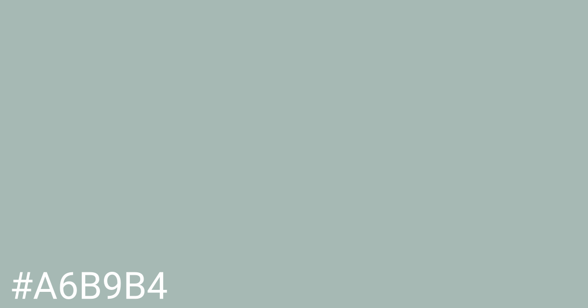 Hex color #a6b9b4 graphic