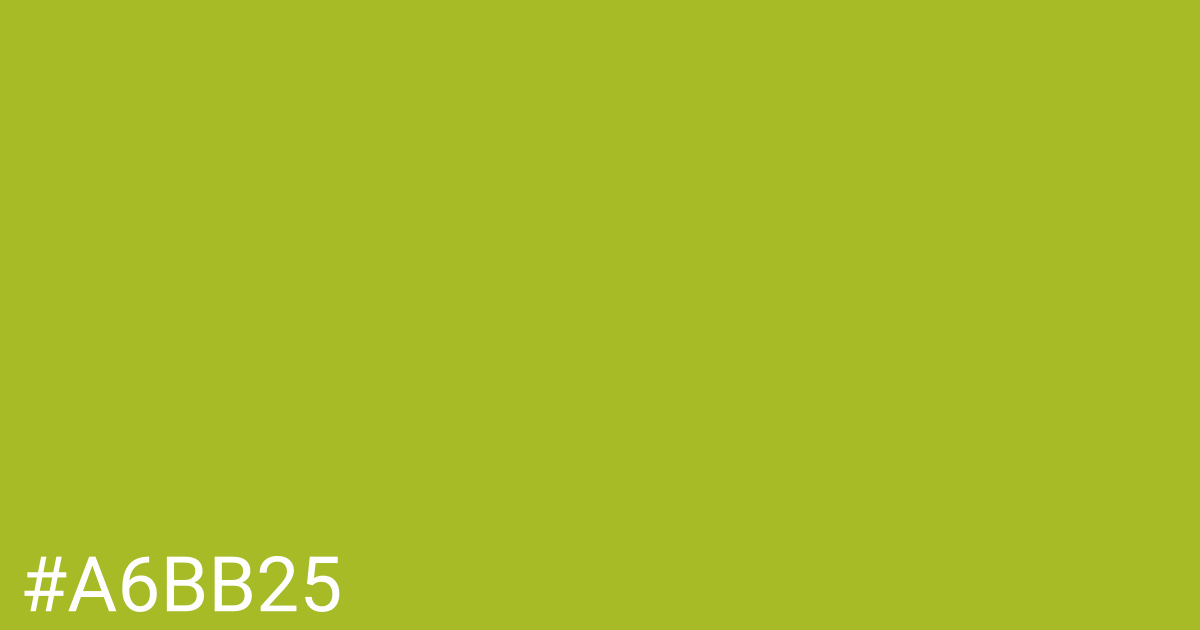 Hex color #a6bb25 graphic