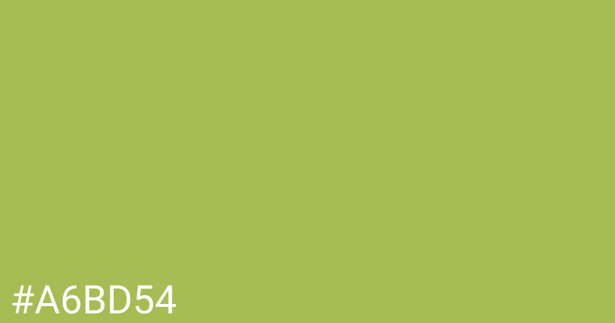 Hex color #a6bd54 graphic