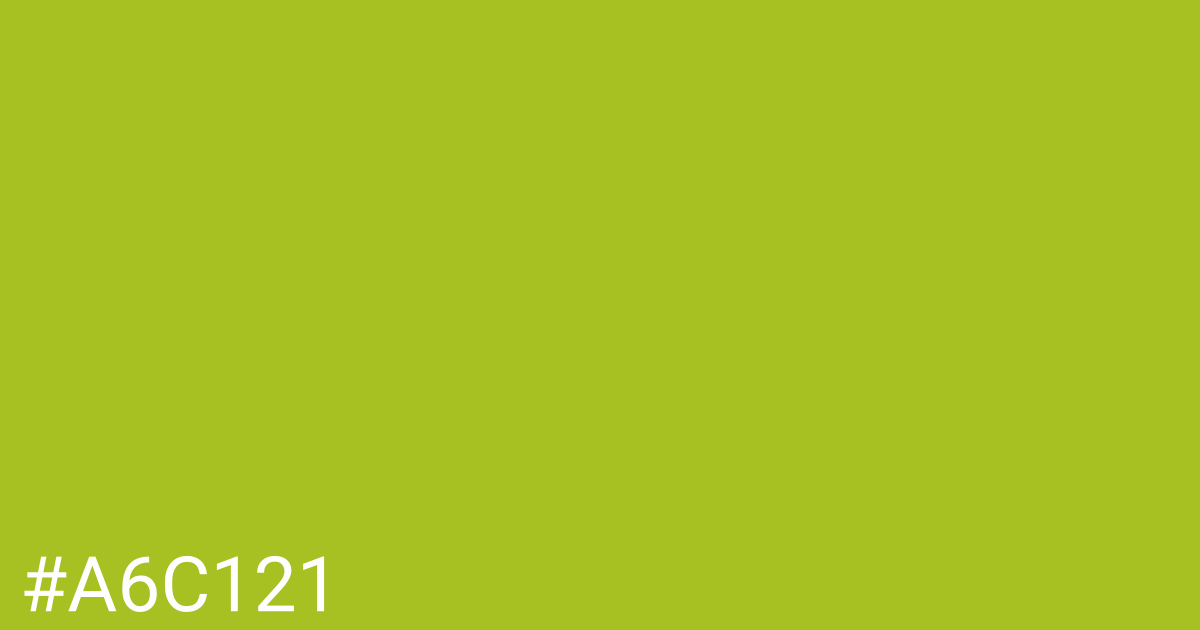 Hex color #a6c121 graphic