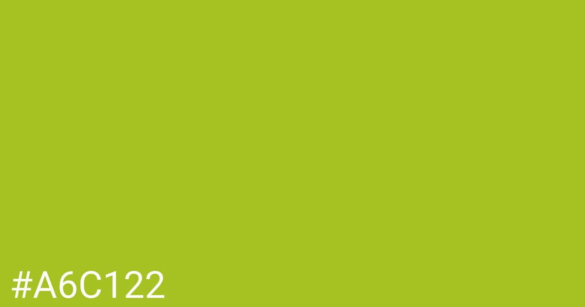 Hex color #a6c122 graphic