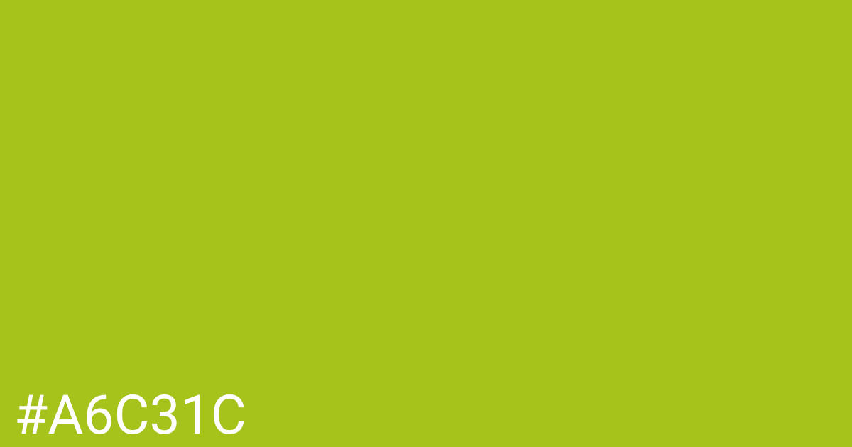 Hex color #a6c31c graphic