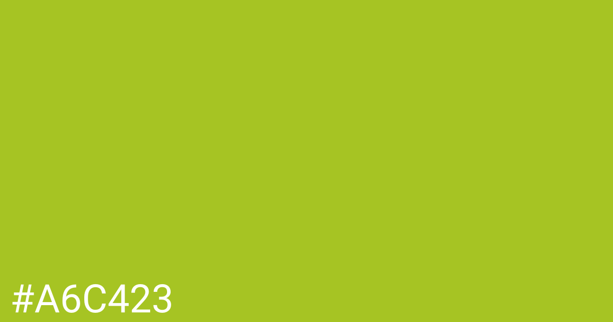 Hex color #a6c423 graphic