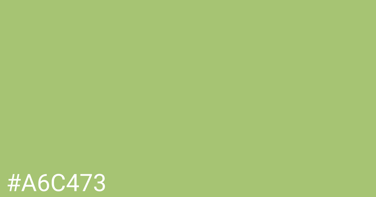 Hex color #a6c473 graphic