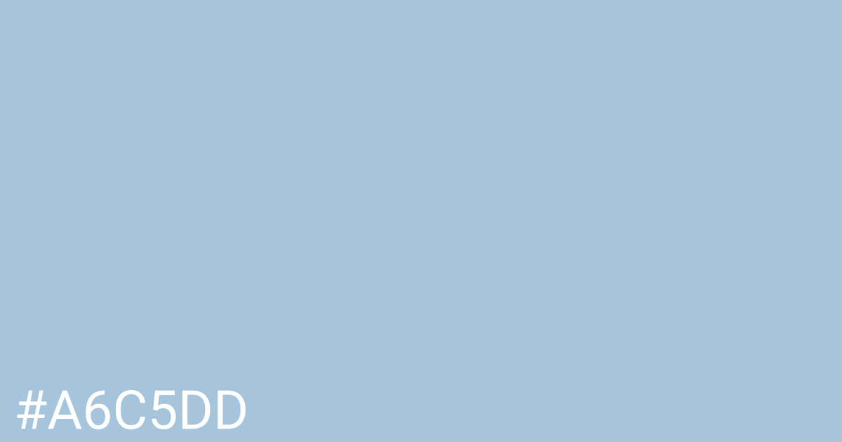 Hex color #a6c5dd graphic