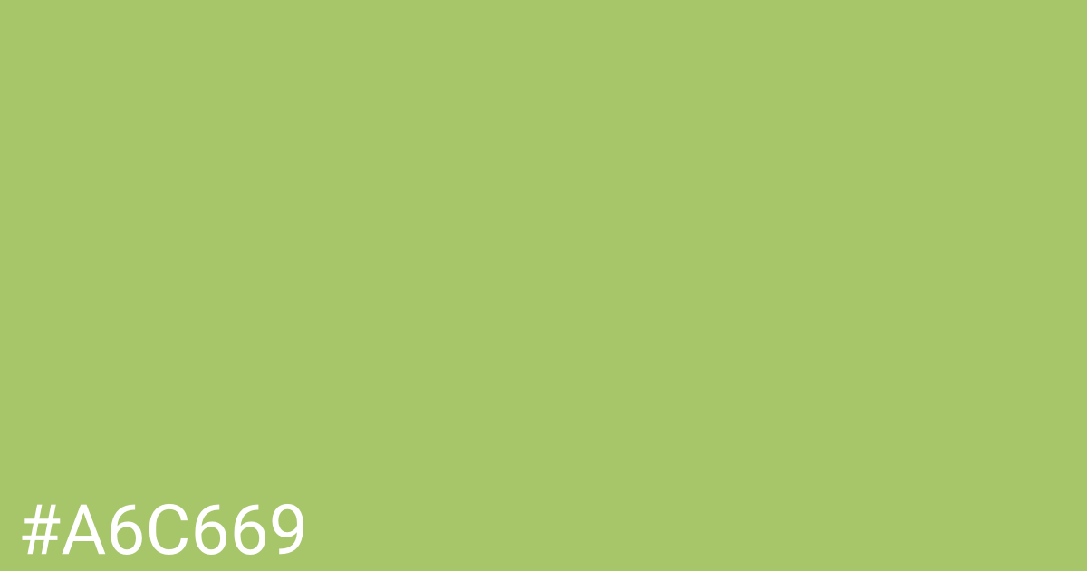 Hex color #a6c669 graphic