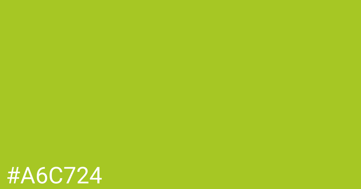 Hex color #a6c724 graphic