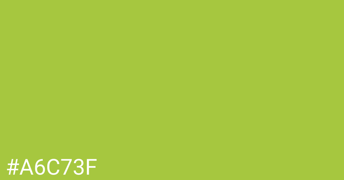 Hex color #a6c73f graphic