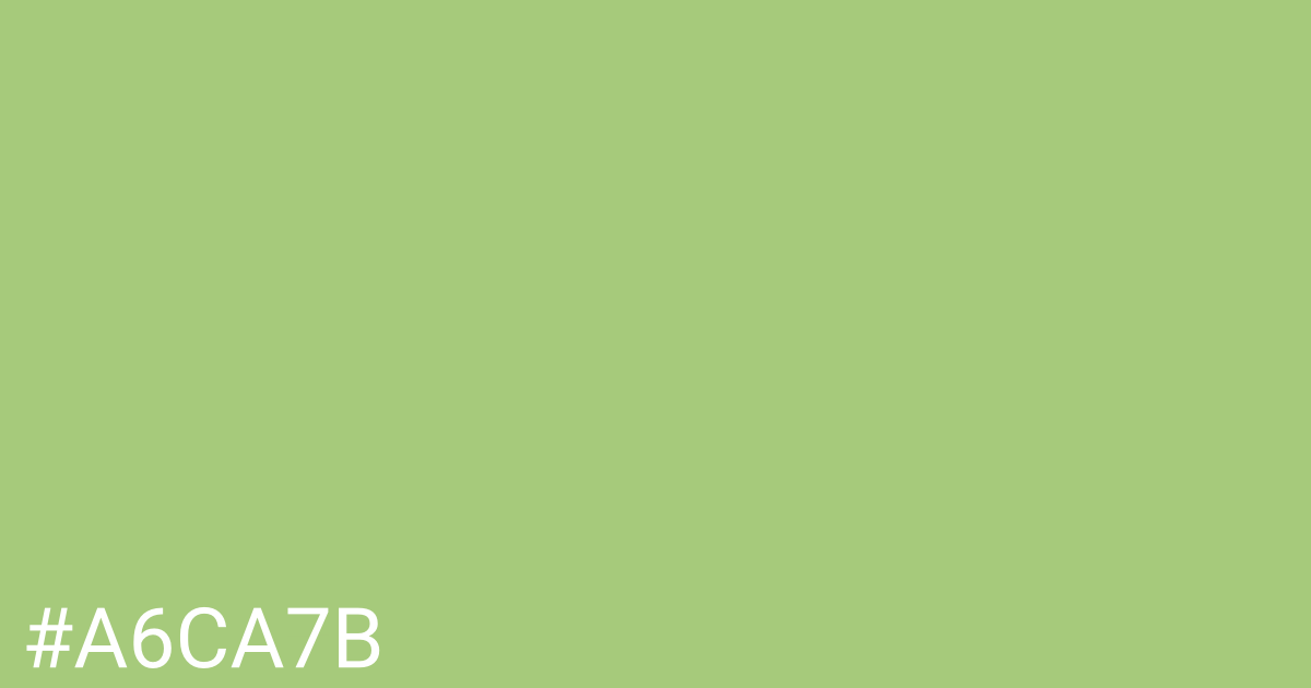 Hex color #a6ca7b graphic