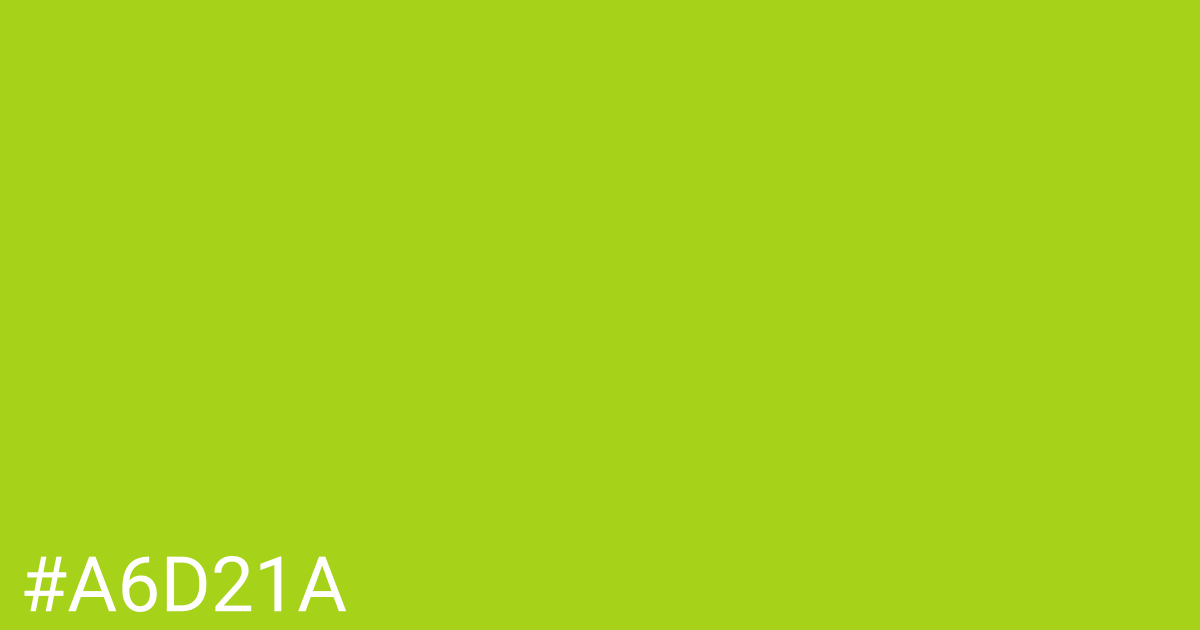 Hex color #a6d21a graphic