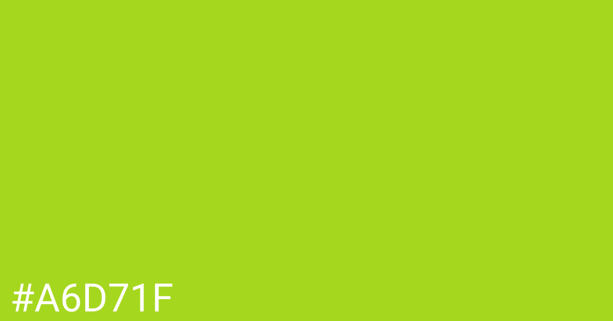 Hex color #a6d71f graphic