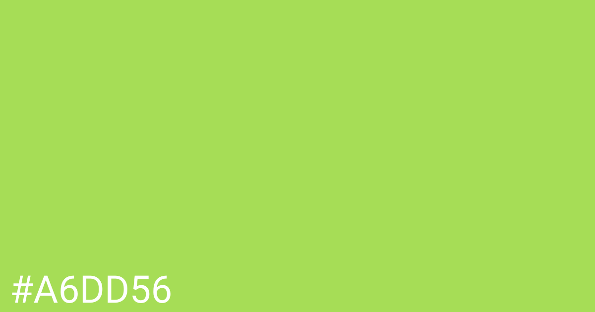 Hex color #a6dd56 graphic