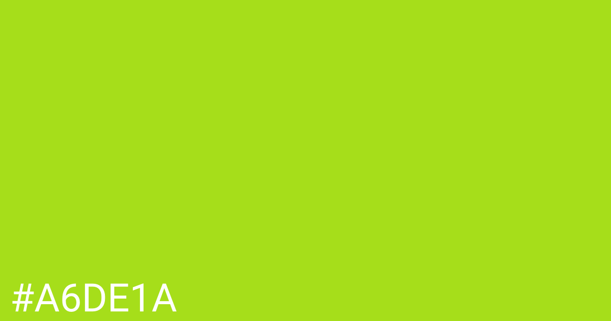 Hex color #a6de1a graphic