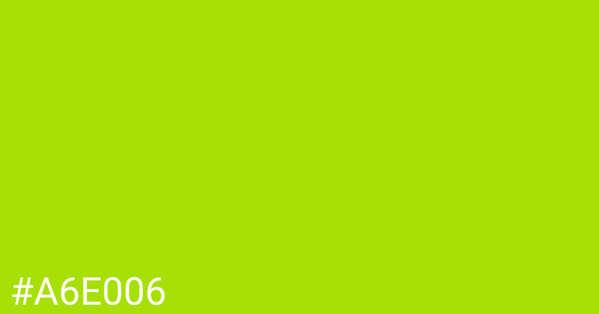 Hex color #a6e006 graphic