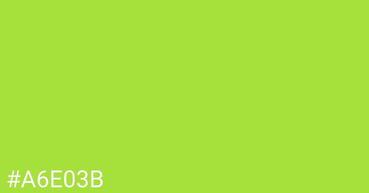 Hex color #a6e03b graphic