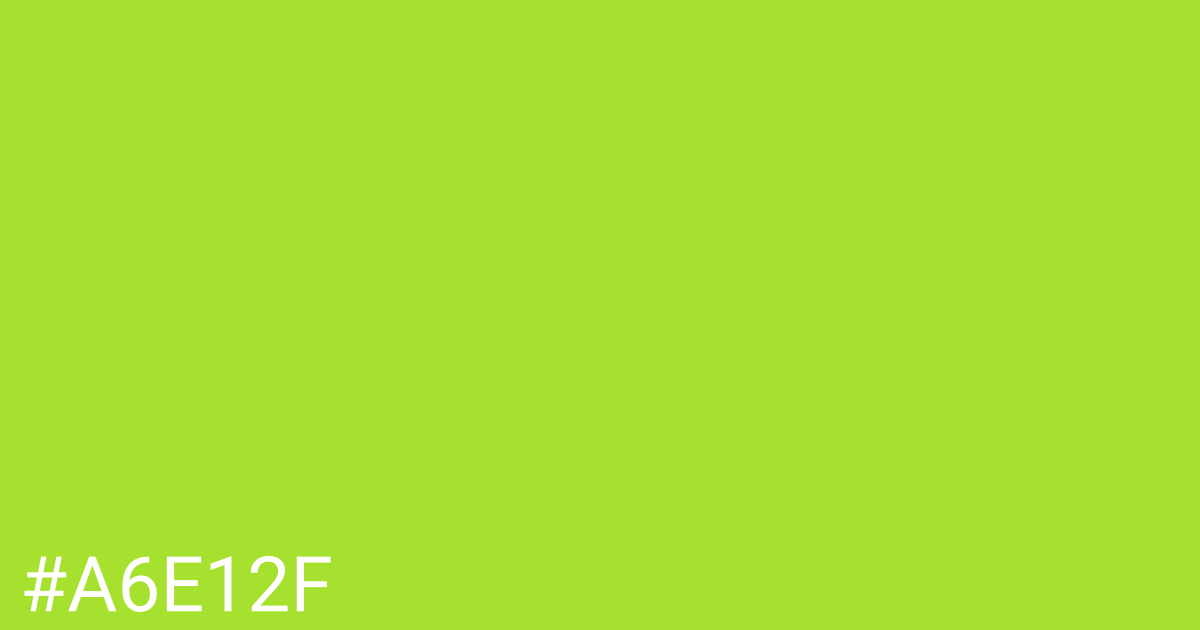 Hex color #a6e12f graphic