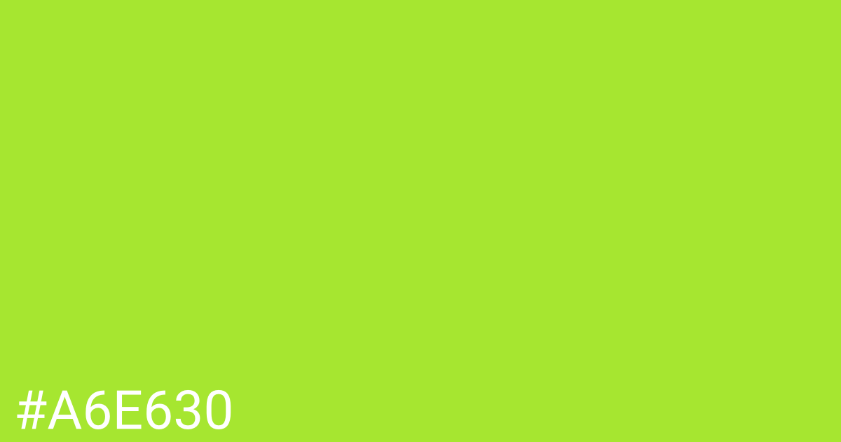 Hex color #a6e630 graphic