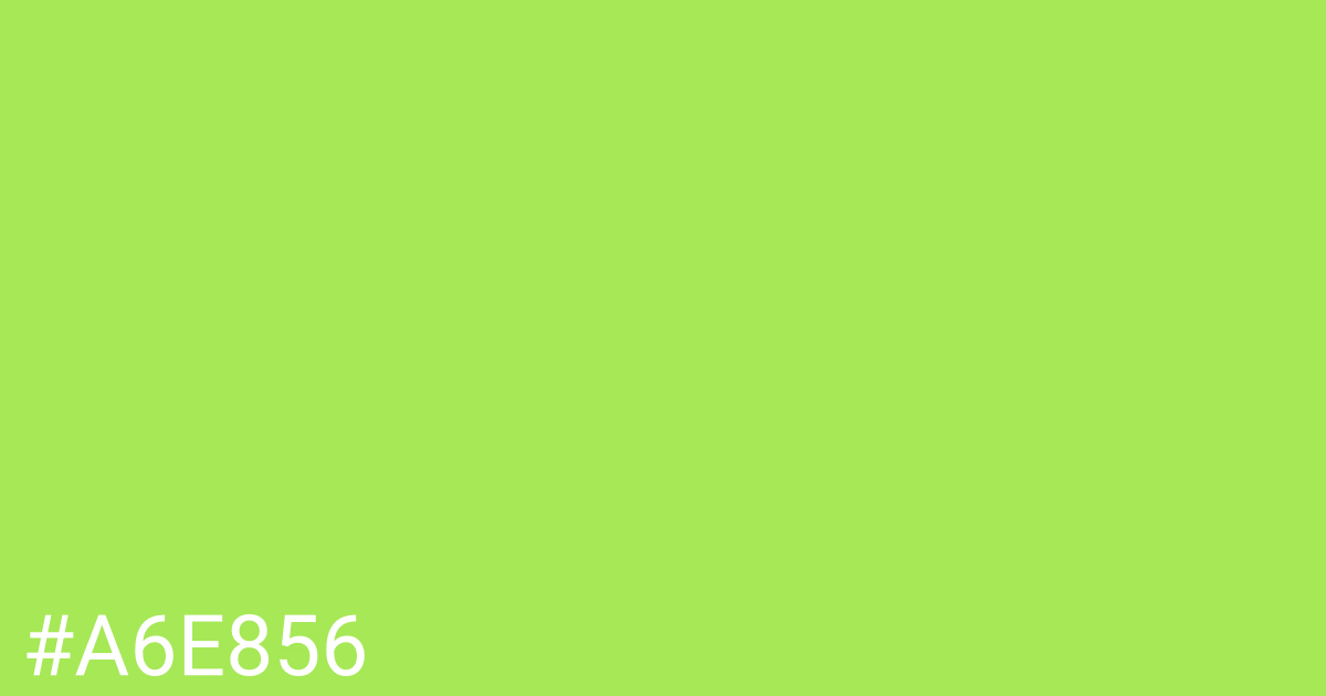 Hex color #a6e856 graphic