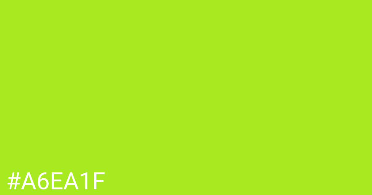 Hex color #a6ea1f graphic