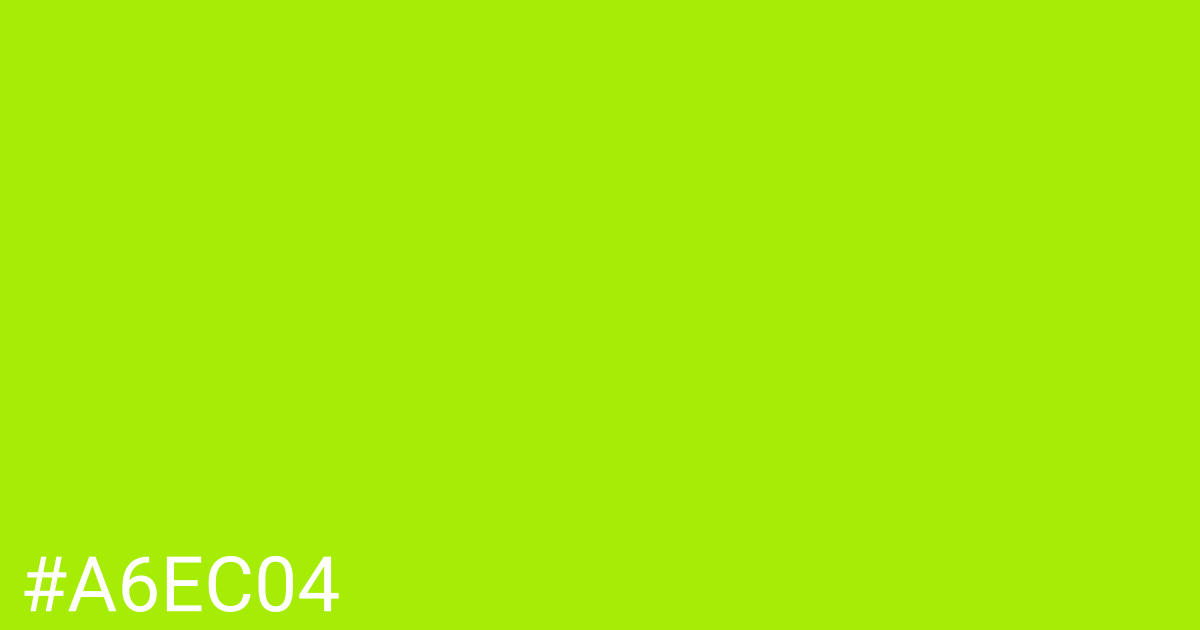 Hex color #a6ec04 graphic