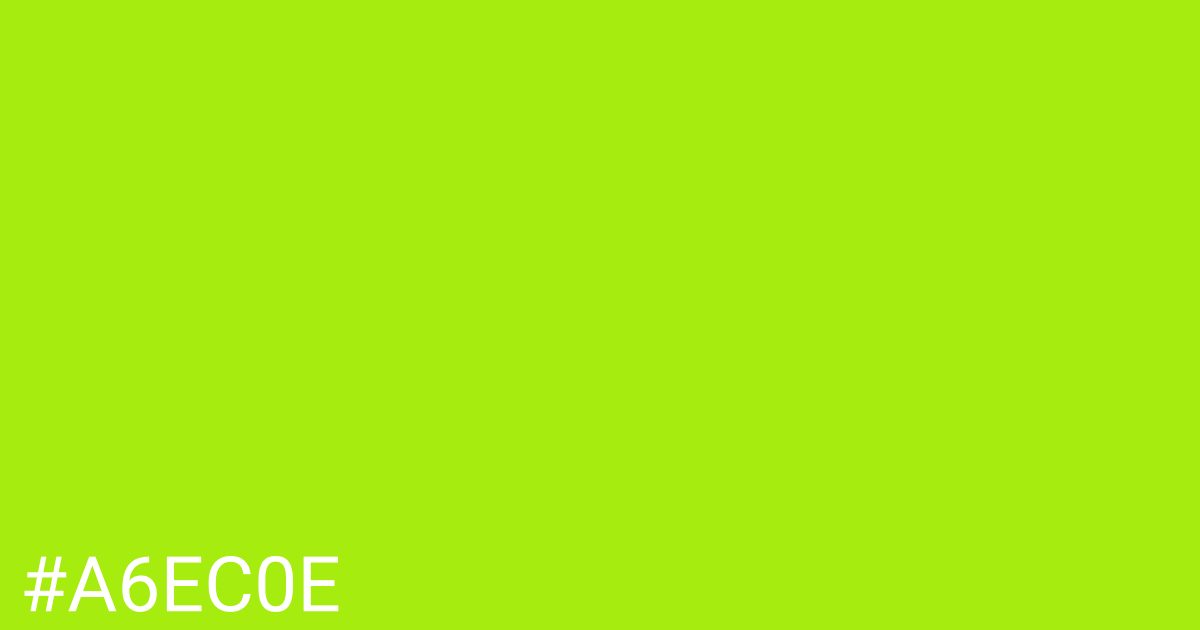 Hex color #a6ec0e graphic