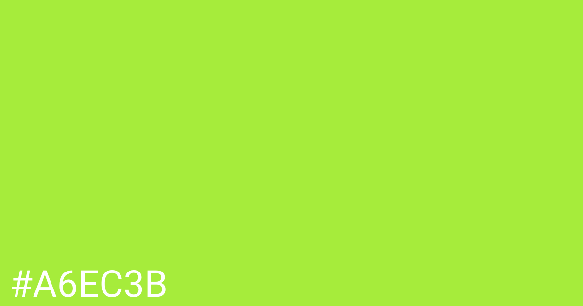 Hex color #a6ec3b graphic
