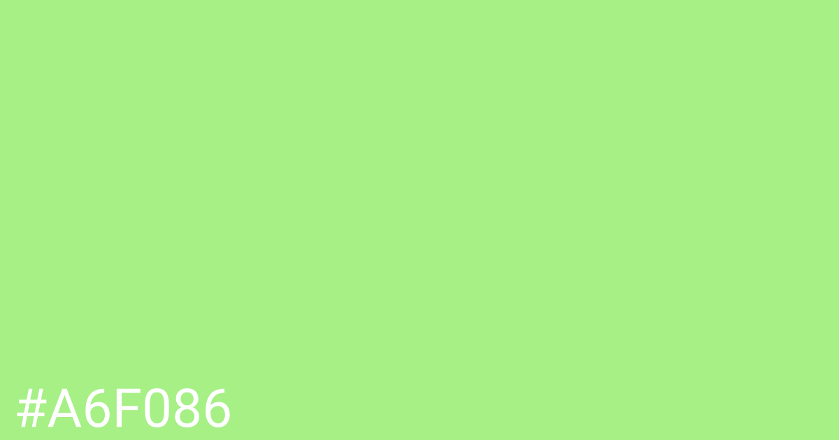 Hex color #a6f086 graphic