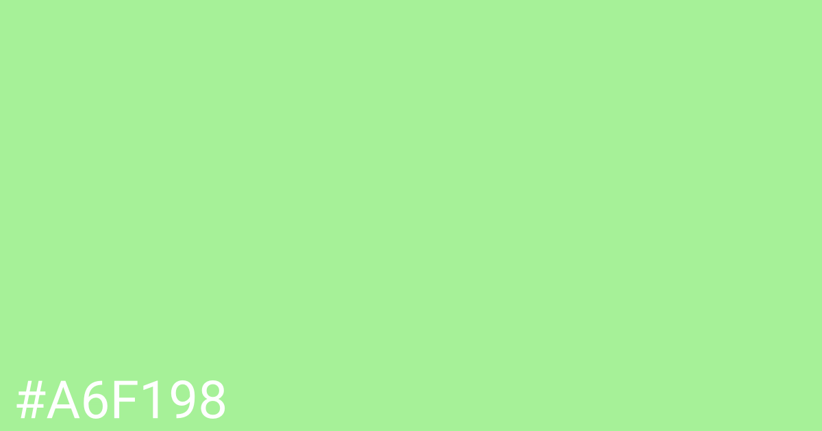 Hex color #a6f198 graphic