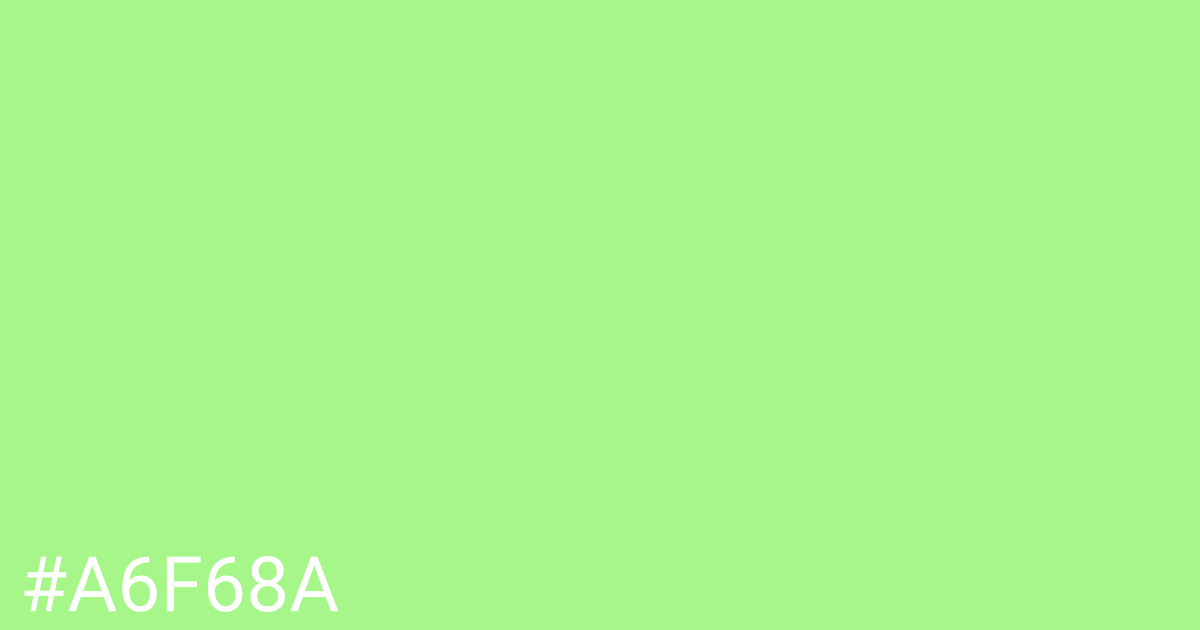 Hex color #a6f68a graphic