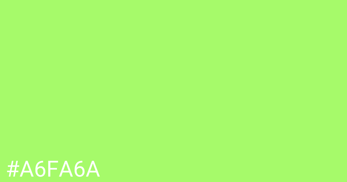 Hex color #a6fa6a graphic